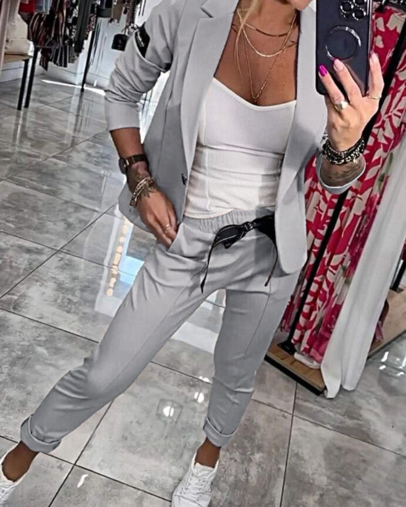 Mia - Top, Jacket, and Pants Set