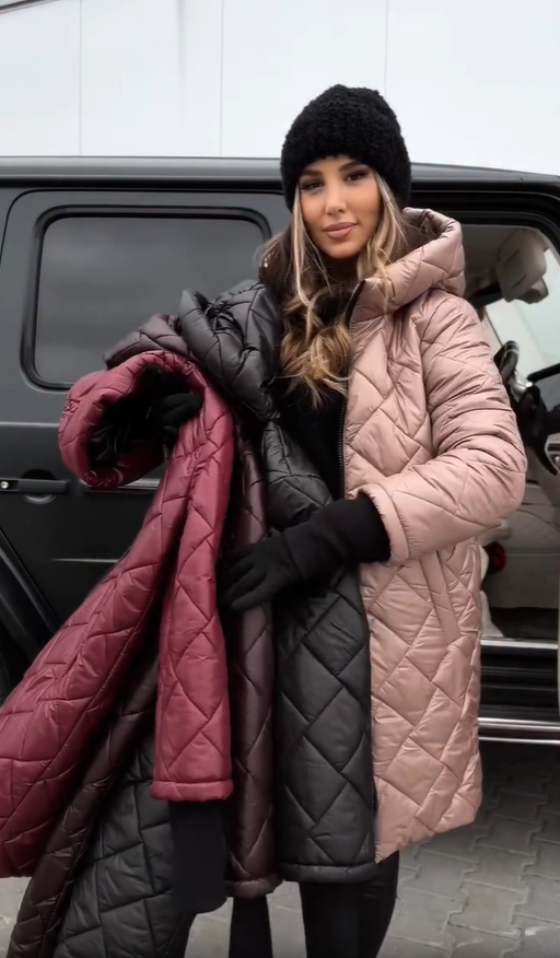 Bonnie™ – Elegant Quilted Down Jacket with Hood