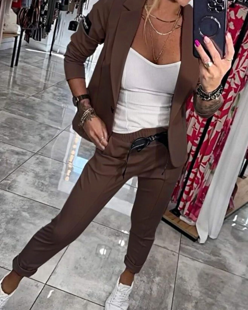 Mia - Top, Jacket, and Pants Set