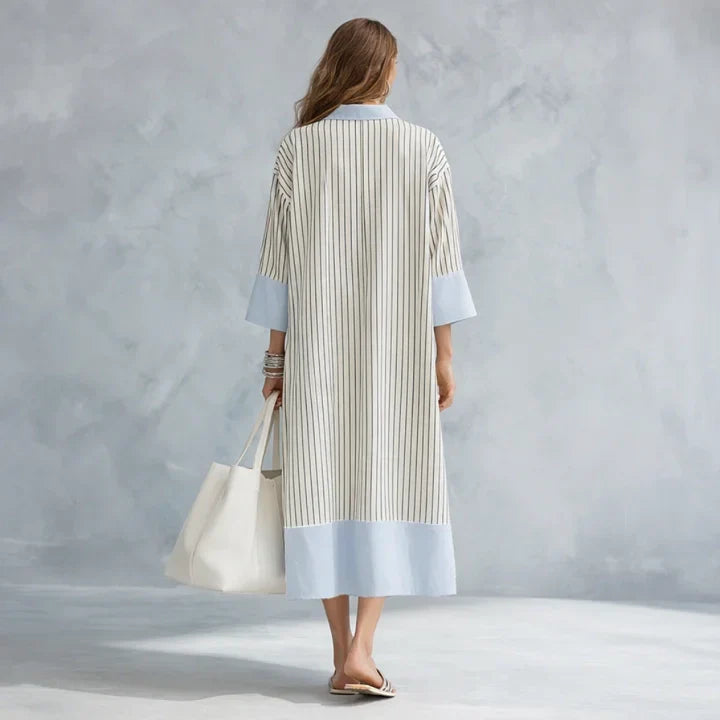 Alessira Striped Midi Dress