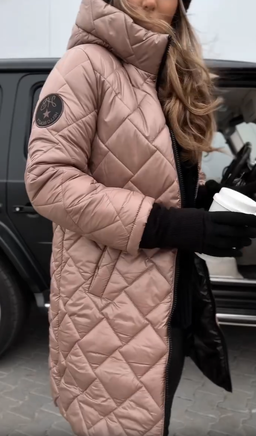 Bonnie™ – Elegant Quilted Down Jacket with Hood