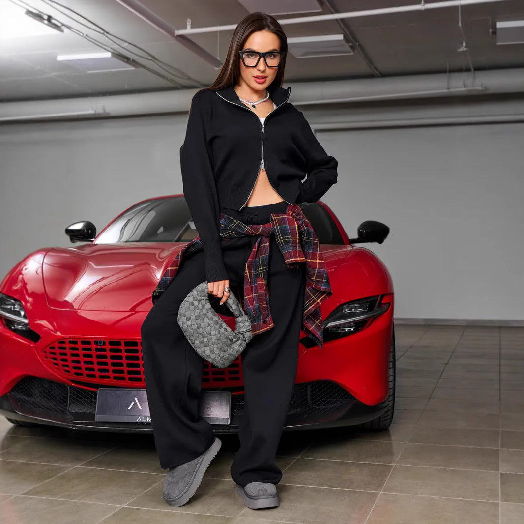 Elviera | Luxe Knit Zip-Up Lounge Set