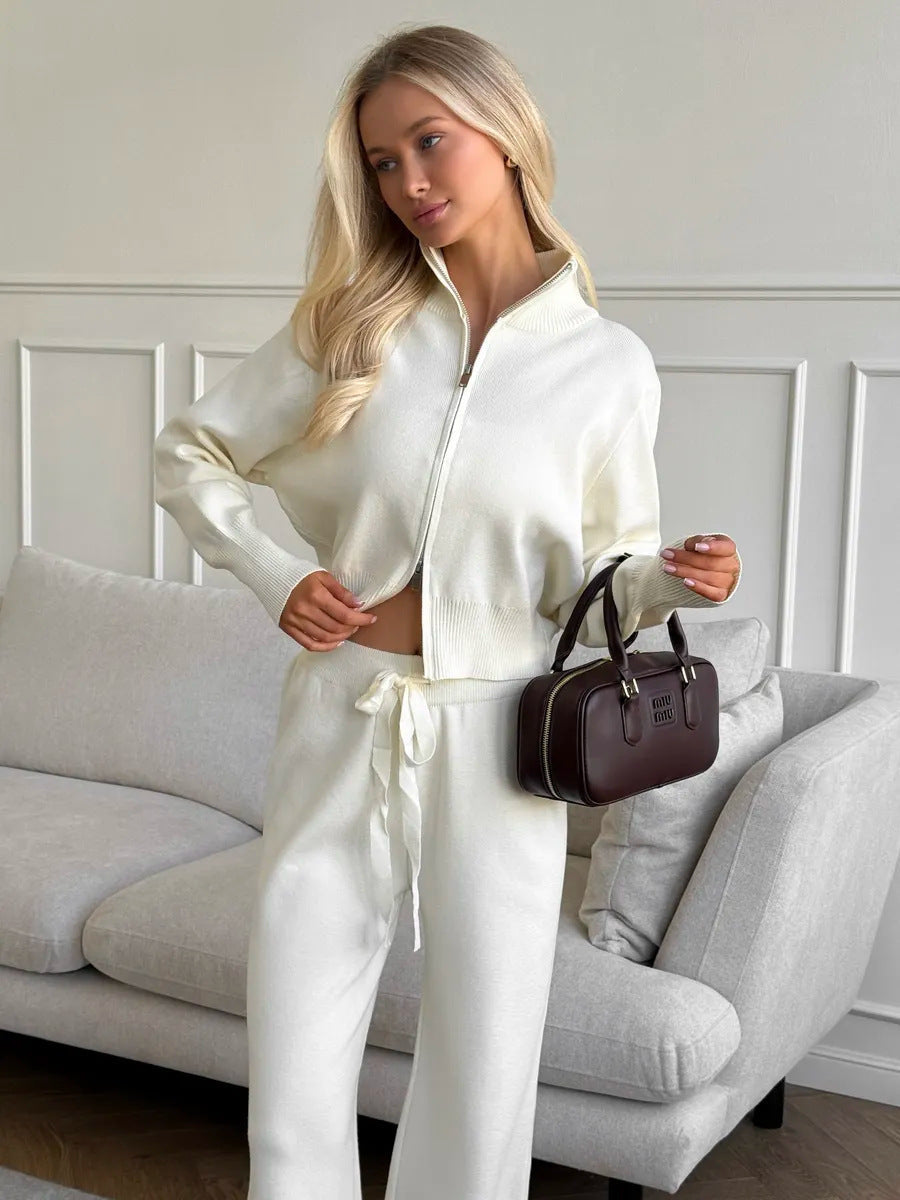 Elviera | Luxe Knit Zip-Up Lounge Set