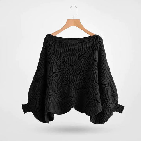 Nori™ | Elegant, relaxed, solid-colored knit sweater for women