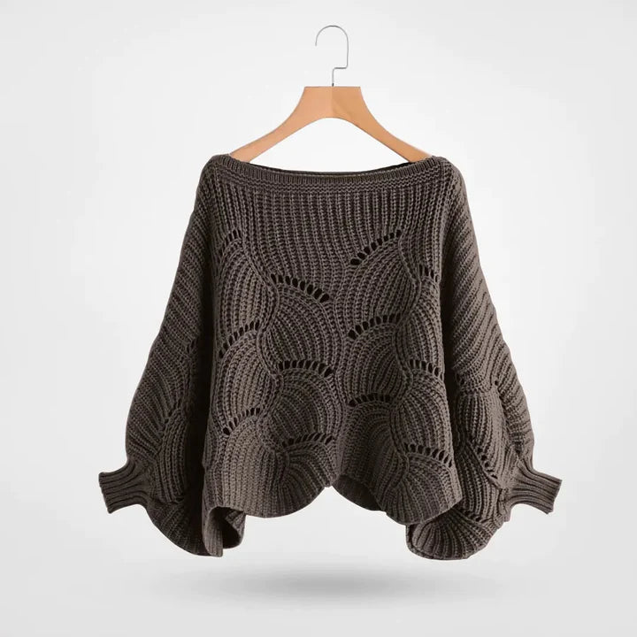 Nori™ | Elegant, relaxed, solid-colored knit sweater for women