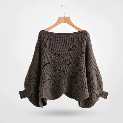 Nori™ | Elegant, relaxed, solid-colored knit sweater for women