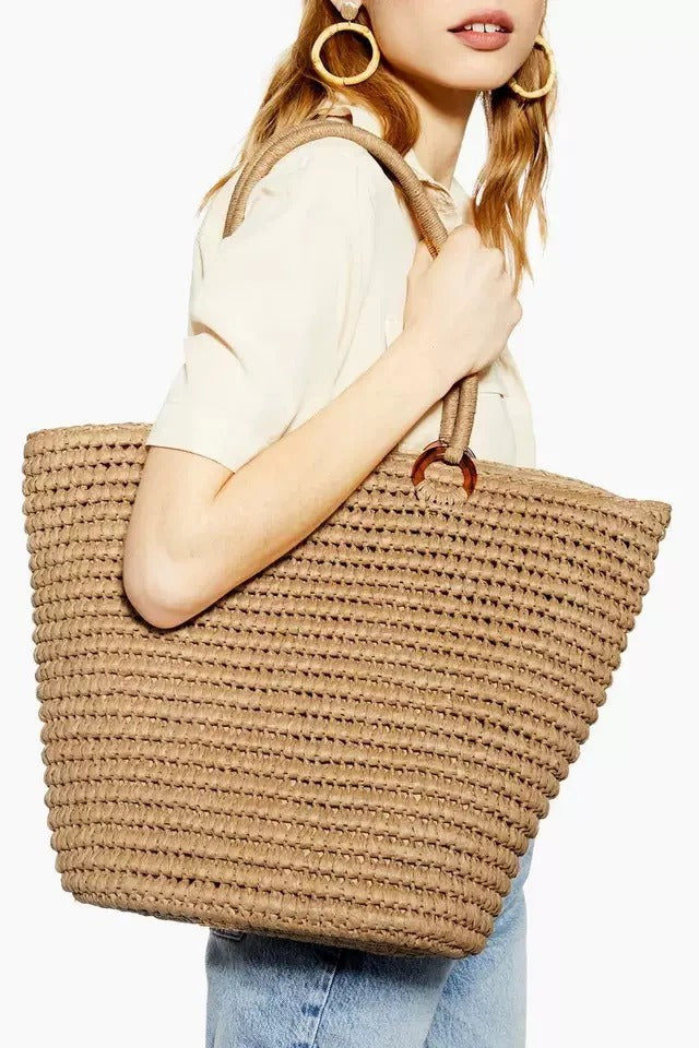 Soleil Luxe Straw Tote