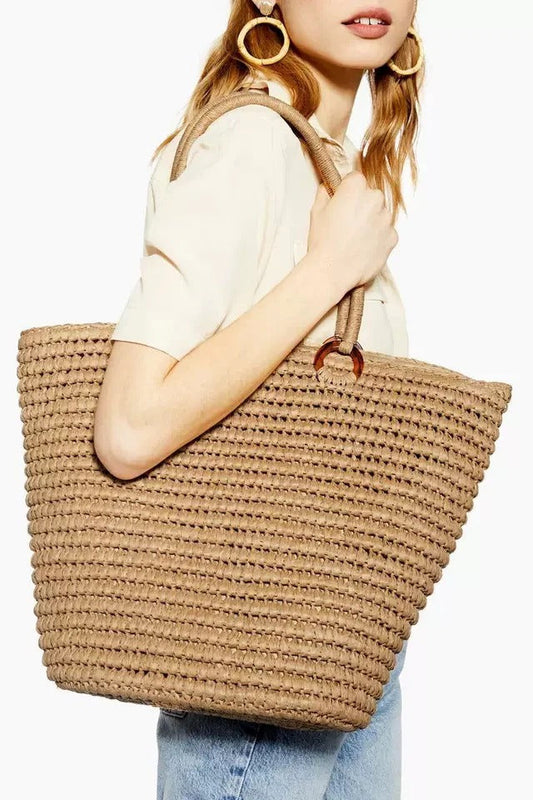 Soleil Luxe Straw Tote