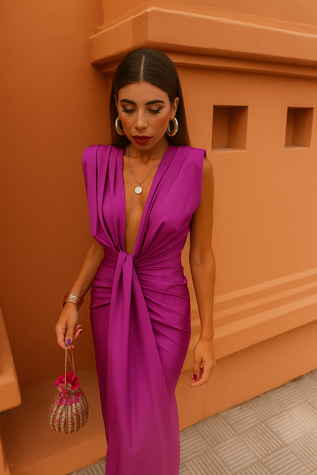 Virema – Graceful Pleated Maxi Dress
