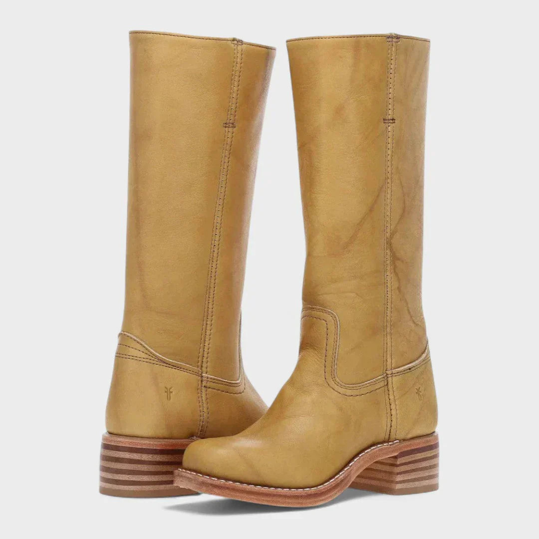 Fleur™ – Retro Leather Boots