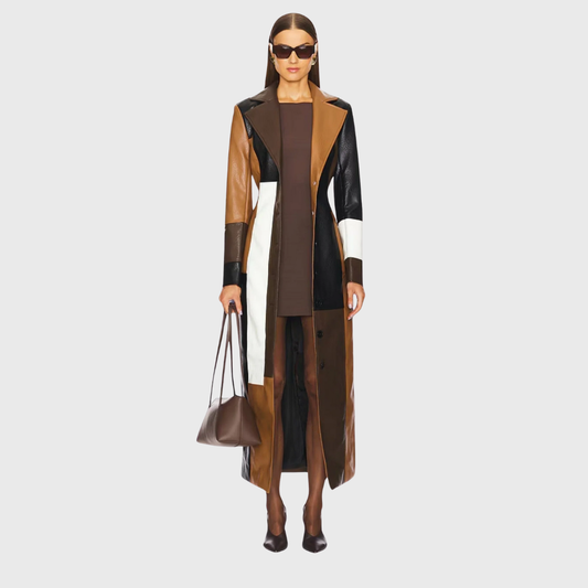 Livia™ – Long Patchwork Coat
