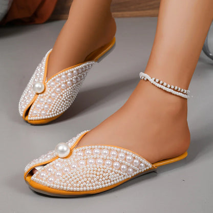 Serelina Satin Slide Sandals