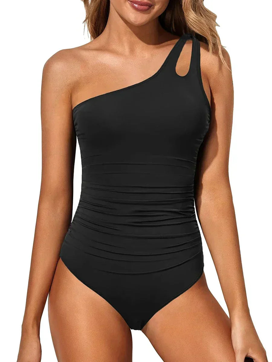 Elowen One-Shoulder Sculpt Swimsuit