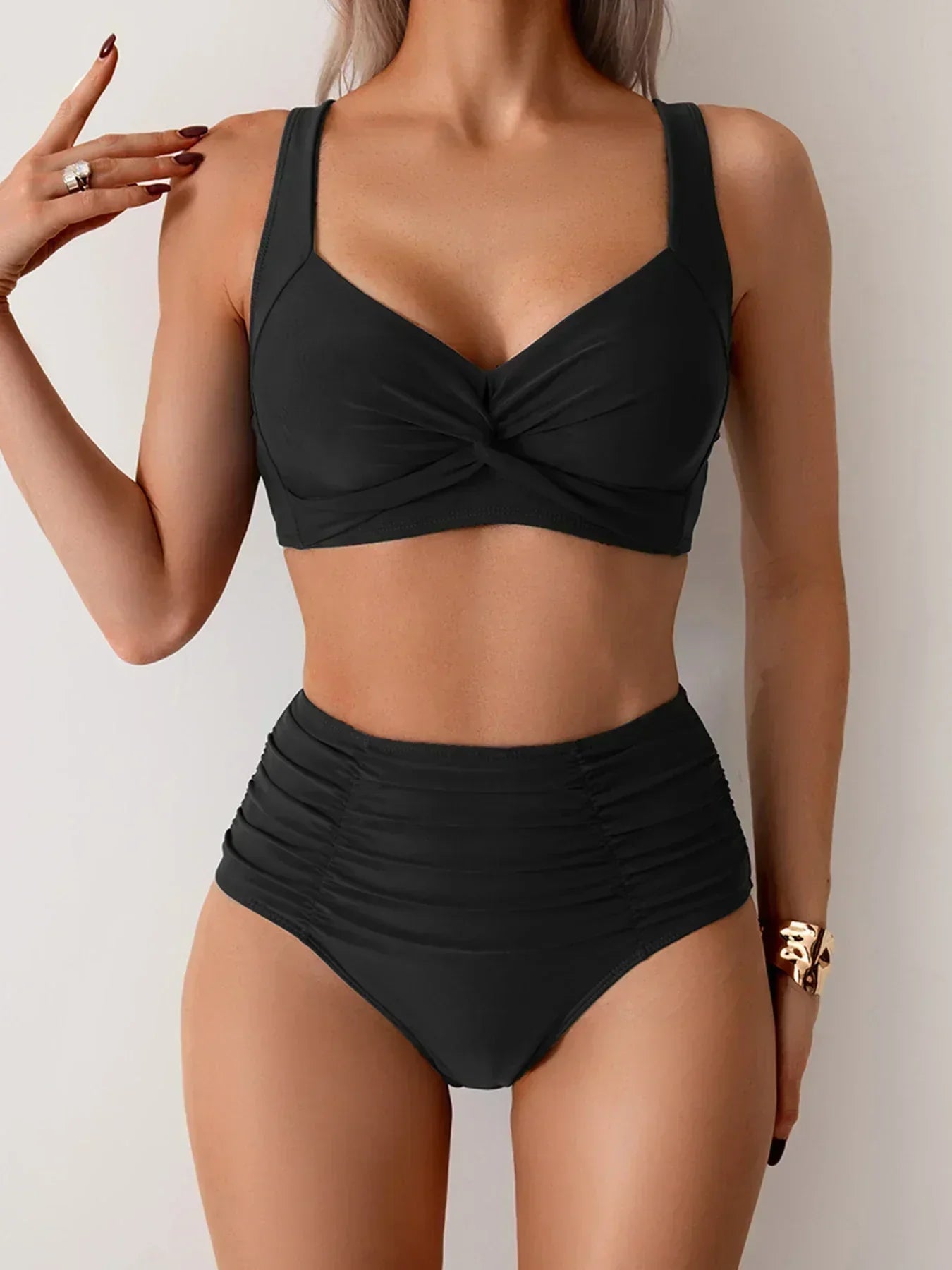 Selene Ruffled Bandeau Bikini