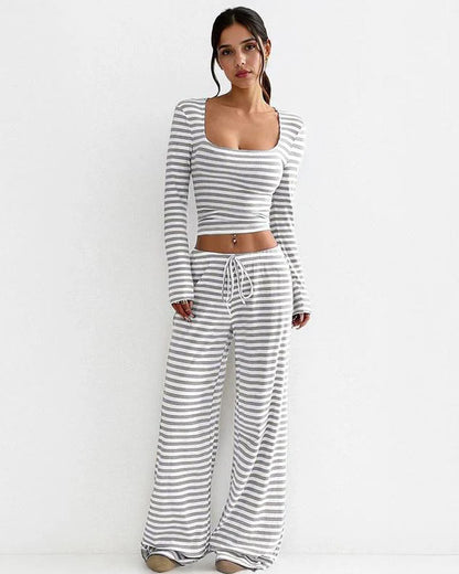 Ava Downtown Stripe Set