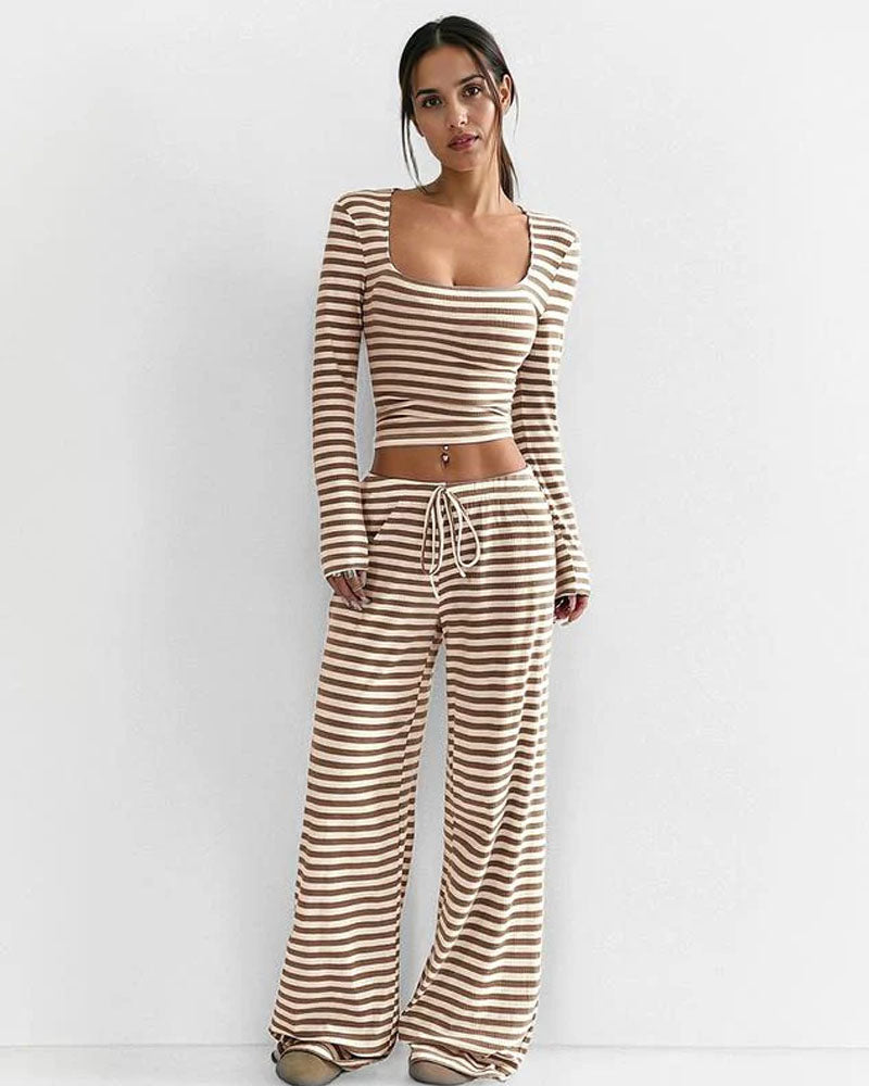 Ava Downtown Stripe Set