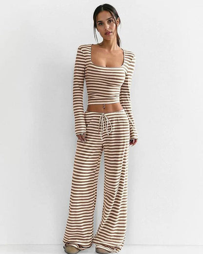 Ava Downtown Stripe Set