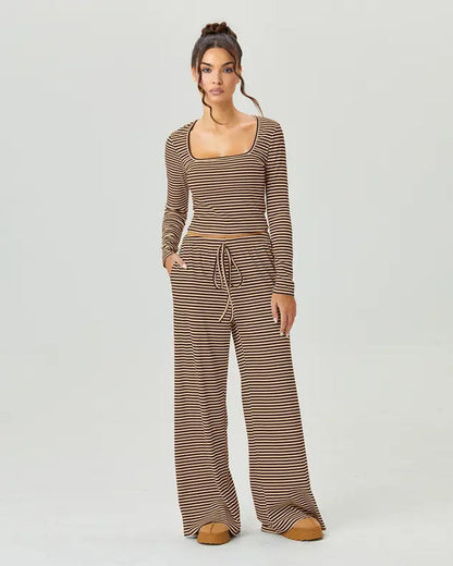 Ava Downtown Stripe Set