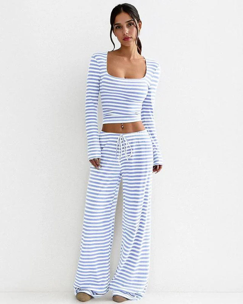 Ava Downtown Stripe Set