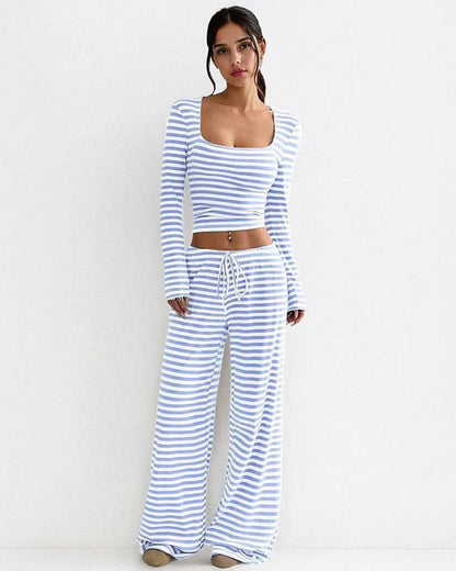 Ava Downtown Stripe Set