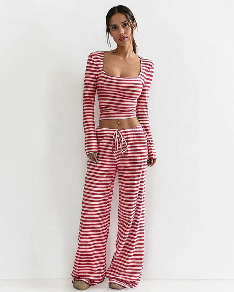 Ava Downtown Stripe Set