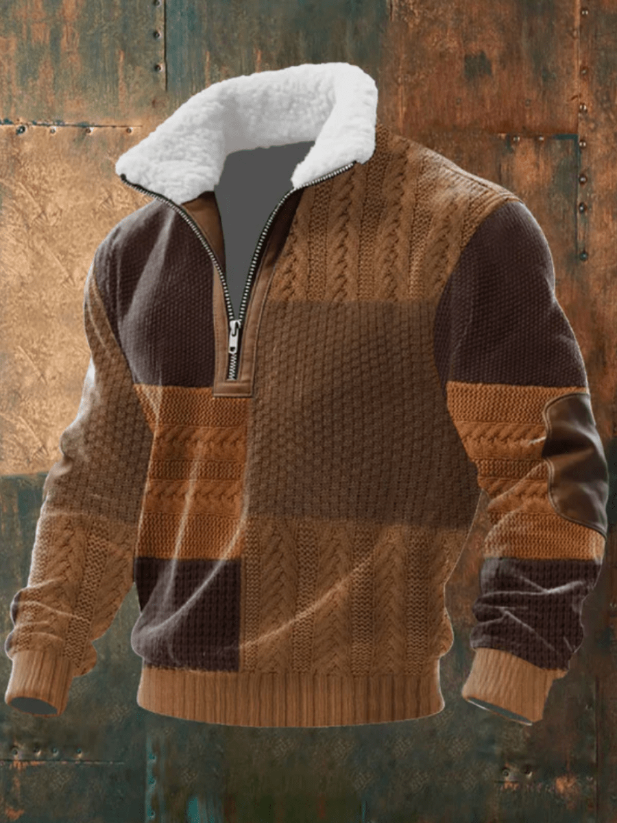 Brayden Fleece-Collar Sweater