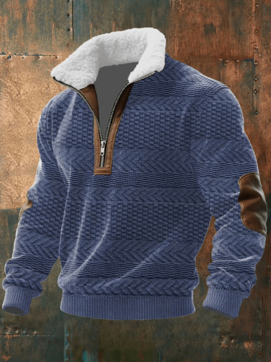 Brayden Fleece-Collar Sweater