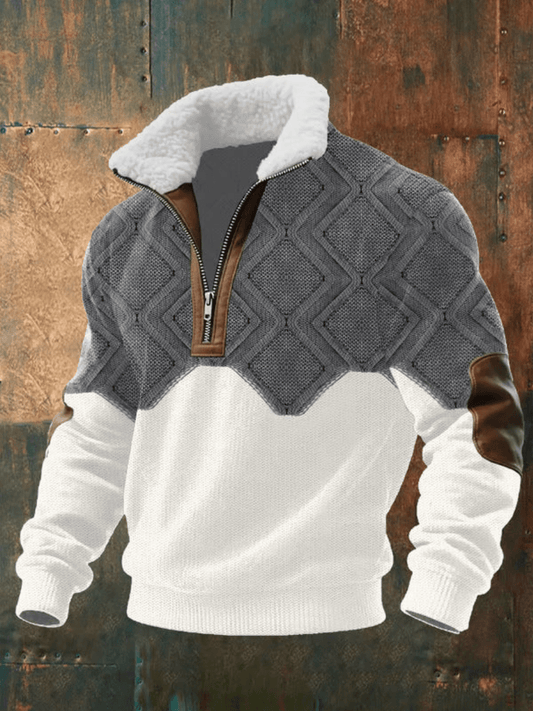 Brayden Fleece-Collar Sweater
