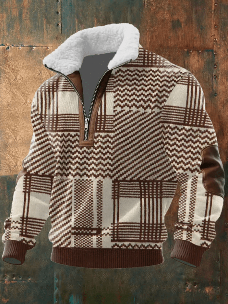 Brayden Fleece-Collar Sweater