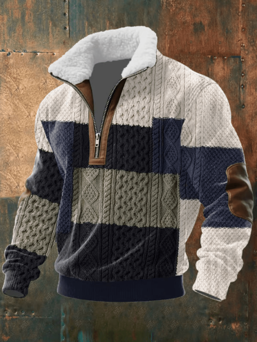 Brayden Fleece-Collar Sweater