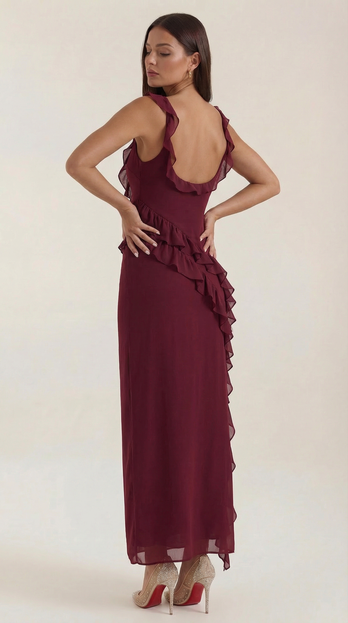 Serelina Ruffle Maxi Dress