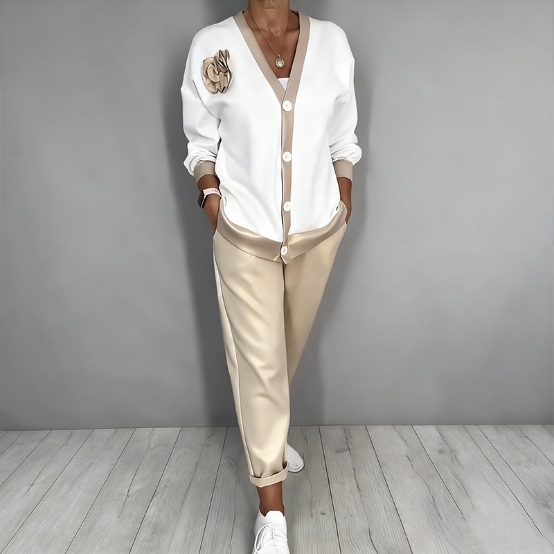 Selina V-Neck Lounge Set