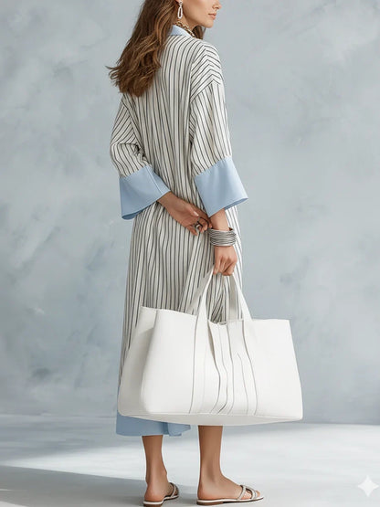 Alessira Striped Midi Dress